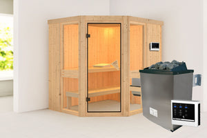 Sauna Amelia 1 Systemsauna, Eckeinstieg