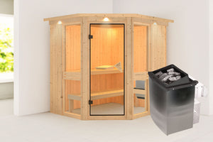 Sauna Amelia 1 Systemsauna, Eckeinstieg