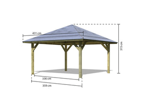 Carport Kirn 1 kesseldruckimprägniert