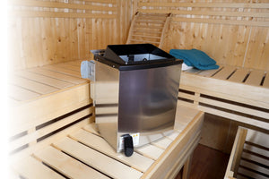 Biokombiofen 11 kW mit Steinen