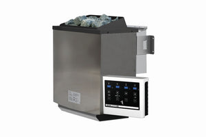 Biokombiofen 11 kW mit Steinen und Steuergerät Easy Bio