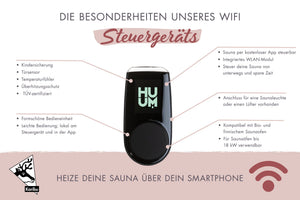Saunaofen 11 KW mit Steinen und Steuerung Wifi Finnisch