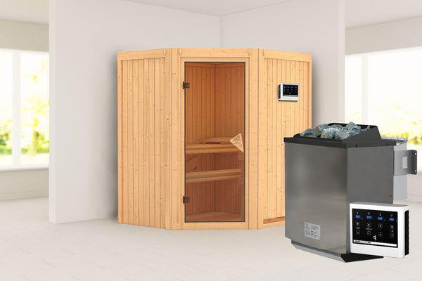 Sauna Taurin Systemsauna, Eckeinstieg