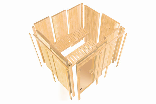 Sauna Taurin Systemsauna, Eckeinstieg