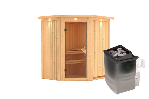Sauna Taurin Systemsauna, Eckeinstieg