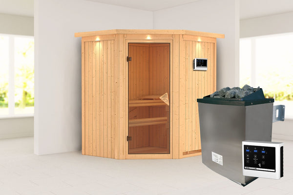 Sauna Taurin Systemsauna, Eckeinstieg