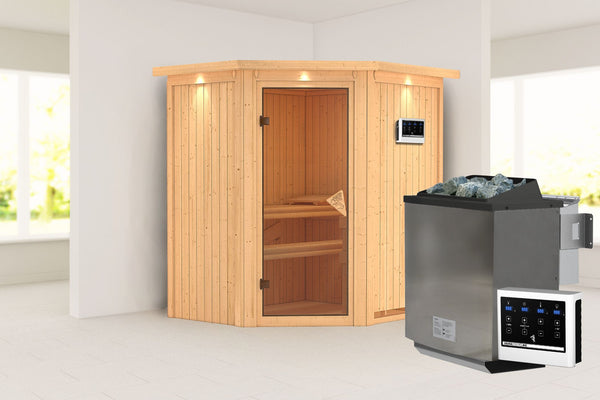 Sauna Taurin Systemsauna, Eckeinstieg