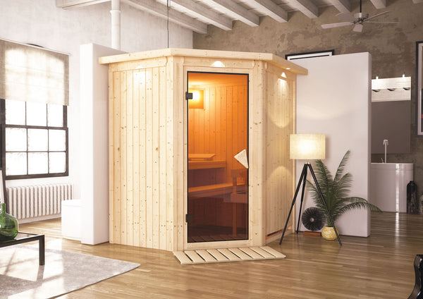 Sauna Taurin Systemsauna, Eckeinstieg