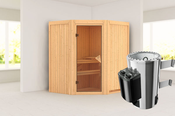 Sauna Tonja Systemsauna, Eckeinstieg