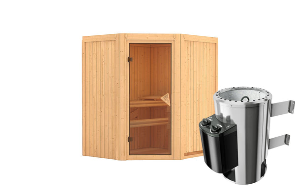 Sauna Tonja Systemsauna, Eckeinstieg
