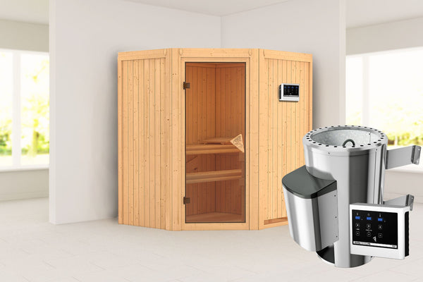 Sauna Tonja Systemsauna, Eckeinstieg