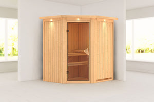 Sauna Tonja Systemsauna, Eckeinstieg