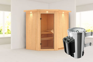 Sauna Tonja Systemsauna, Eckeinstieg