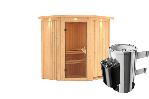 Sauna Tonja Systemsauna, Eckeinstieg
