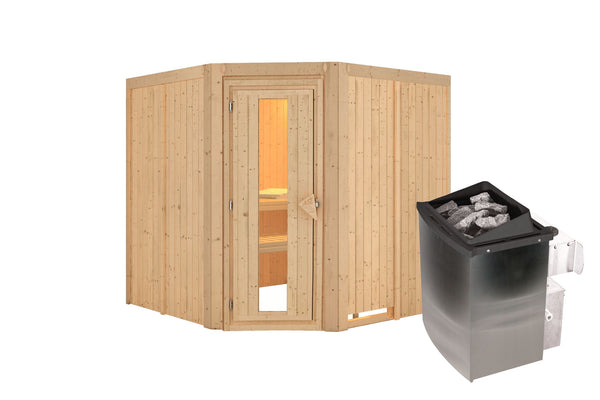 Sauna Jarin Systemsauna, Eckeinstieg