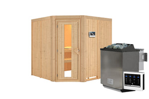 Sauna Jarin Systemsauna, Eckeinstieg
