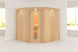 Sauna Jarin Systemsauna, Eckeinstieg