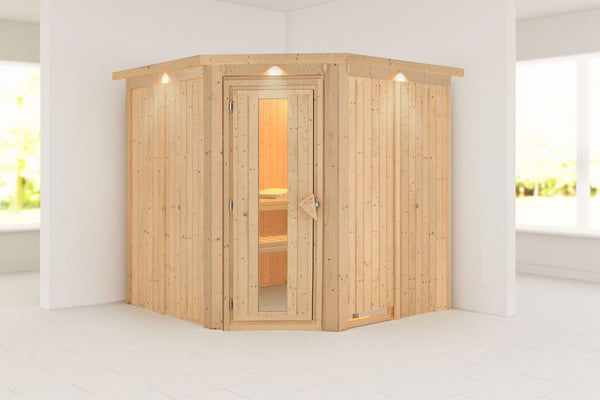 Sauna Jarin Systemsauna, Eckeinstieg