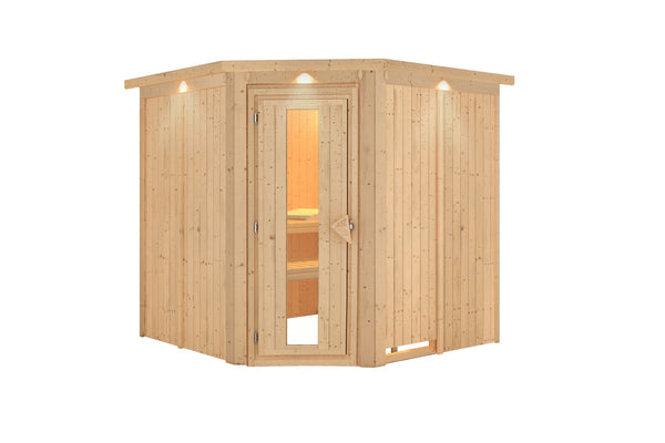 Sauna Jarin Systemsauna, Eckeinstieg