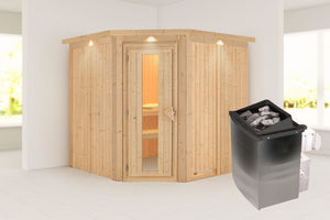 Sauna Jarin Systemsauna, Eckeinstieg