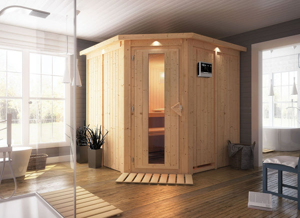 Sauna Jarin Systemsauna, Eckeinstieg