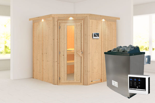 Sauna Jarin Systemsauna, Eckeinstieg