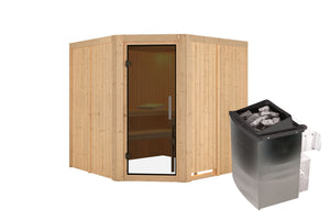 Sauna Jarin Systemsauna, Eckeinstieg