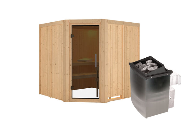 Sauna Jarin Systemsauna, Eckeinstieg