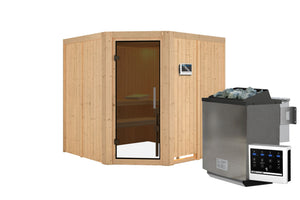Sauna Jarin Systemsauna, Eckeinstieg