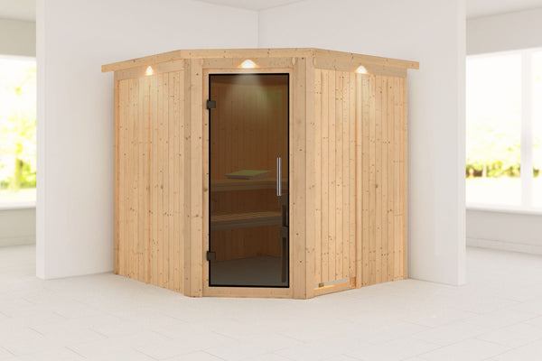 Sauna Jarin Systemsauna, Eckeinstieg