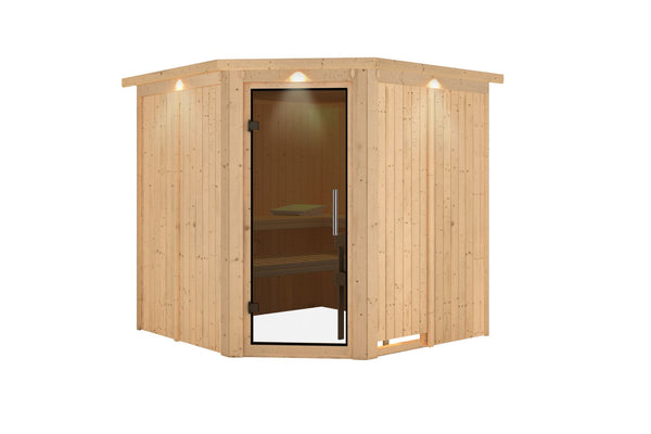 Sauna Jarin Systemsauna, Eckeinstieg