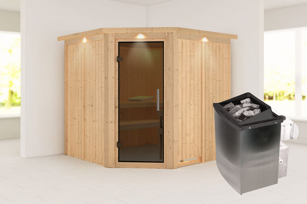 Sauna Jarin Systemsauna, Eckeinstieg