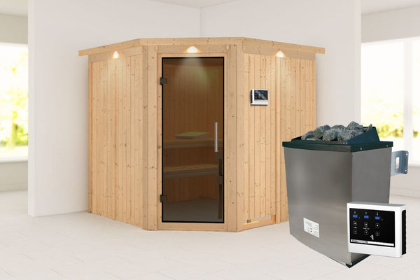 Sauna Jarin Systemsauna, Eckeinstieg