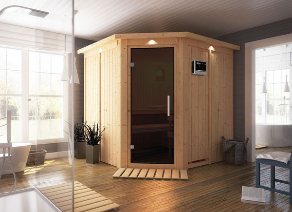 Sauna Jarin Systemsauna, Eckeinstieg