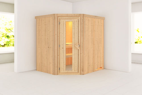Sauna Siirin Systemsauna, Eckeinstieg