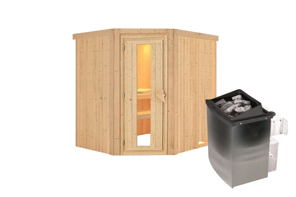 Sauna Siirin Systemsauna, Eckeinstieg
