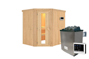 Sauna Siirin Systemsauna, Eckeinstieg