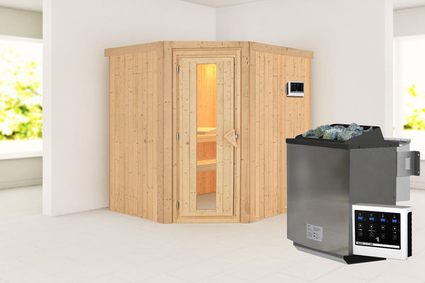 Sauna Siirin Systemsauna, Eckeinstieg