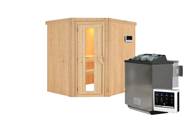 Sauna Siirin Systemsauna, Eckeinstieg