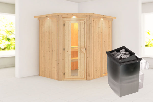 Sauna Siirin Systemsauna, Eckeinstieg