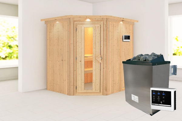 Sauna Siirin Systemsauna, Eckeinstieg