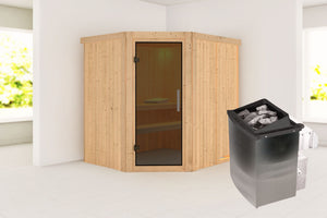 Sauna Siirin Systemsauna, Eckeinstieg
