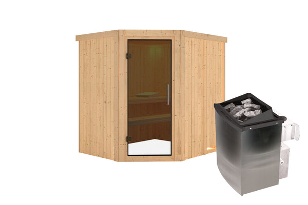 Sauna Siirin Systemsauna, Eckeinstieg