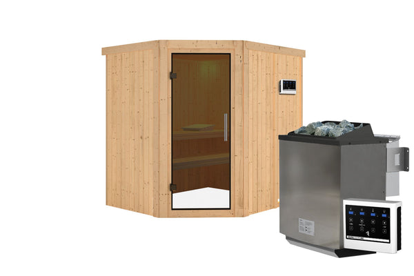 Sauna Siirin Systemsauna, Eckeinstieg