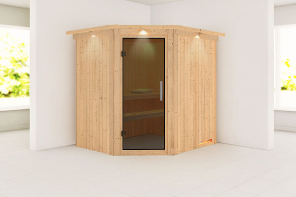 Sauna Siirin Systemsauna, Eckeinstieg
