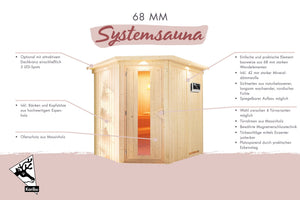 Sauna Siirin Systemsauna, Eckeinstieg