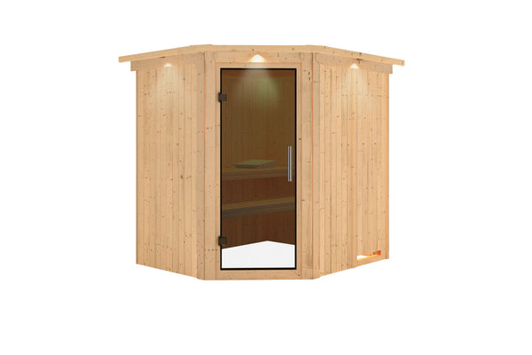 Sauna Siirin Systemsauna, Eckeinstieg