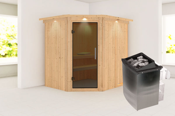 Sauna Siirin Systemsauna, Eckeinstieg