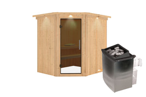 Sauna Siirin Systemsauna, Eckeinstieg