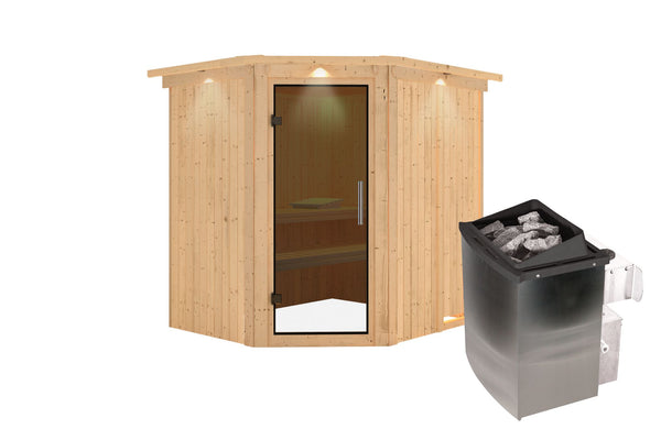 Sauna Siirin Systemsauna, Eckeinstieg